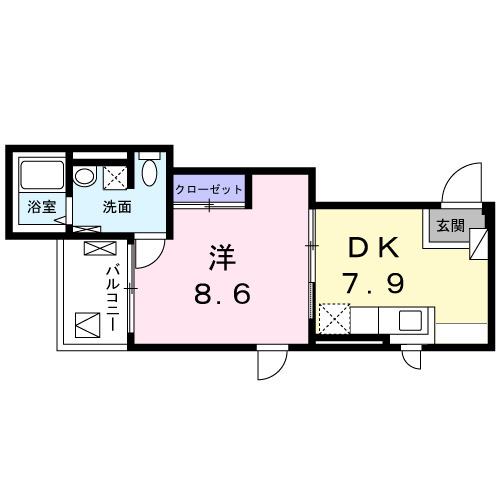 グランコーナ高崎の間取り