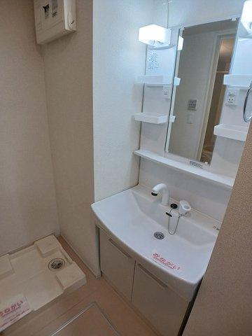 Ｋ－ＰＬＡＺＡの洗面所|忙しい朝には欠かせない洗面所です
