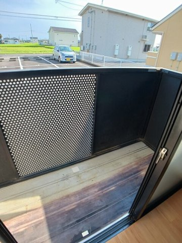 サニーホームズ　Ｂのバルコニー|落ち着いた時間を過ごせるバルコニーです