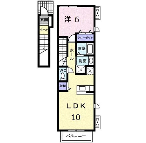ミストラルＢの間取り