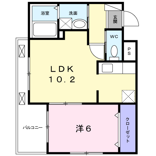 Ｙ’ｓアビタシオンⅡの間取り