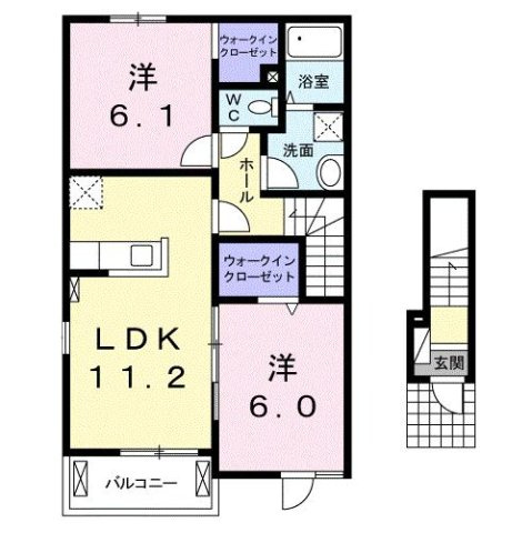 シャインメモリー　Ⅰの間取り
