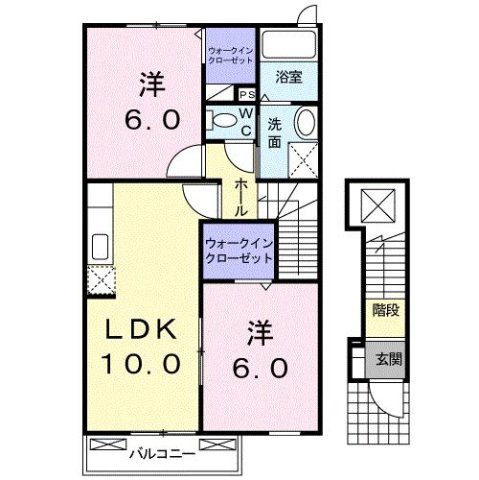 リヴィエールⅤＢの間取り