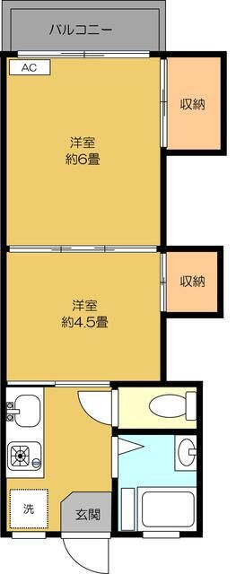 メゾン川口朝日Ⅰの間取り