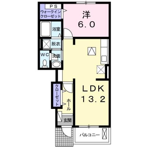 メゾン　ド　ルミエール　Ⅱの間取り