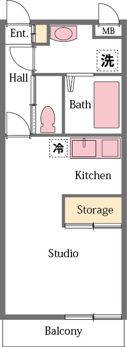 ハイネの間取り|間取り図
