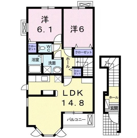 ＴａｋａｓａｋｉＴｏｔｔｏｓⅡの間取り
