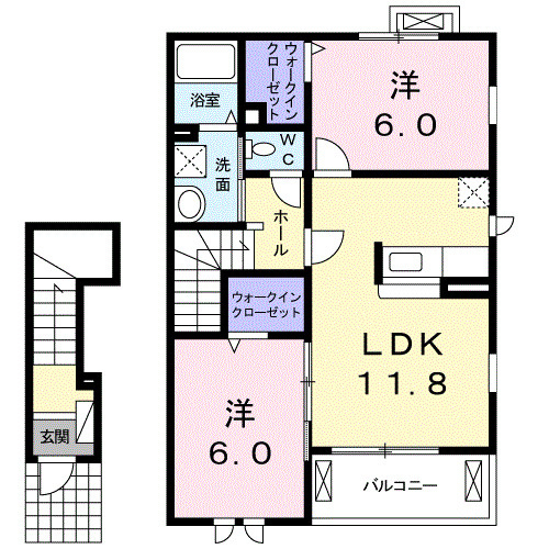 コスモス　Ⅱの間取り