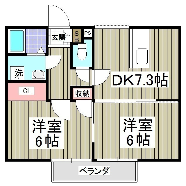 ヴィラ・オトンヌAの間取り