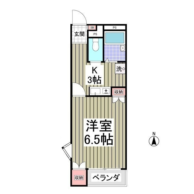 ジャストハイツAの間取り