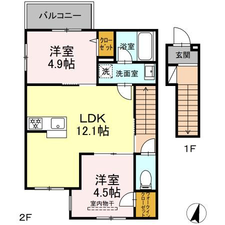 【間取り】 | フェリシア久が原