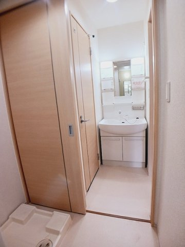 セレーナＣの洗面所|忙しい朝には欠かせない洗面所です