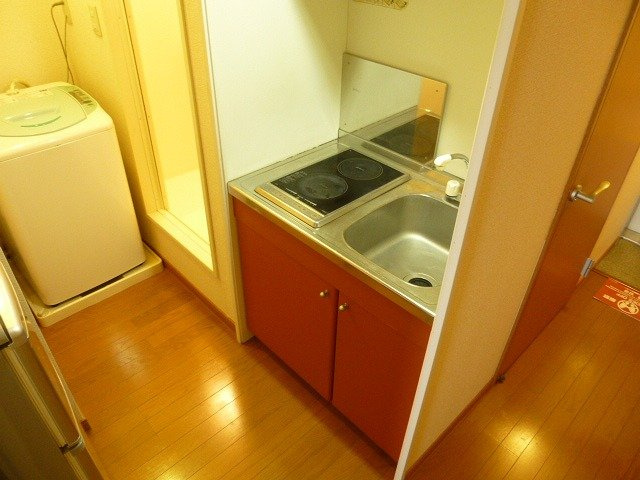 レオパレスＦＩＥＬＤⅡのキッチン|電気コンロが２口です♪