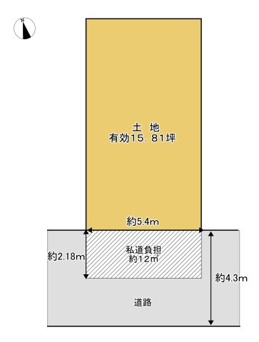 尼崎市西難波町　売土地の土地図