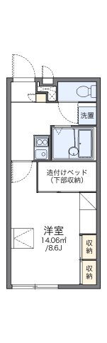レオパレスＢｌｕｅ　Ｅｙｅの間取り