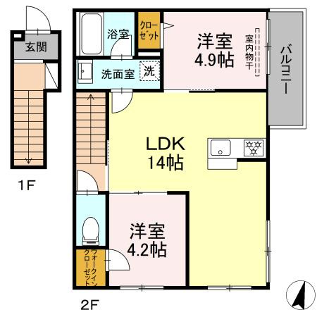 【間取り】 | フェリシア久が原