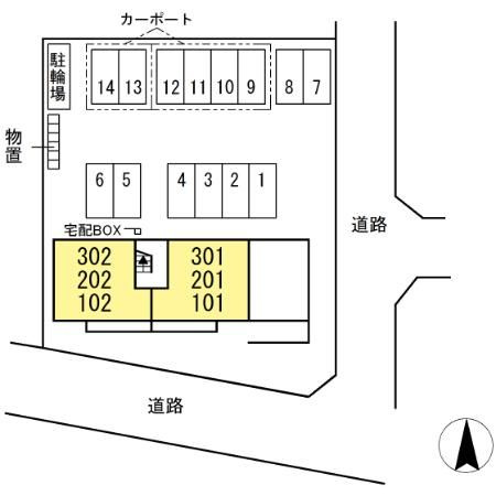 パストラーレの区画図