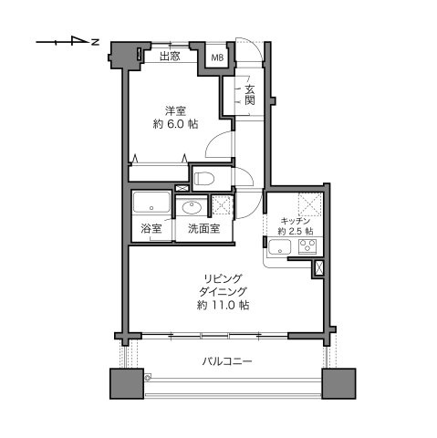 クレストフォルム本所吾妻橋の間取り|11階部分・日当たり・通風・眺望良好