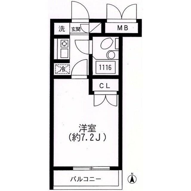 川崎市多摩区三田１丁目の賃貸マンションの間取り