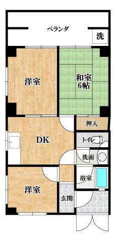 丸正ハイツの間取り