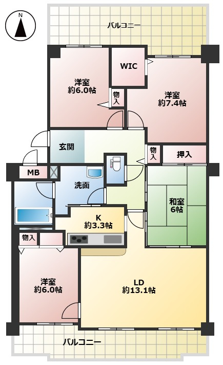 【間取り】の画像