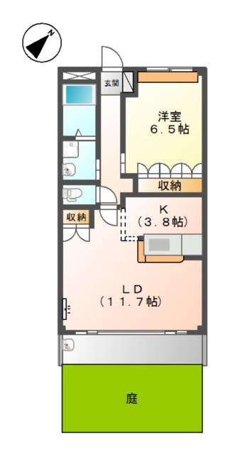 アシューレ　ガーデン　　　刈谷市近郊の賃貸はクラスホーム刈谷店の間取り
