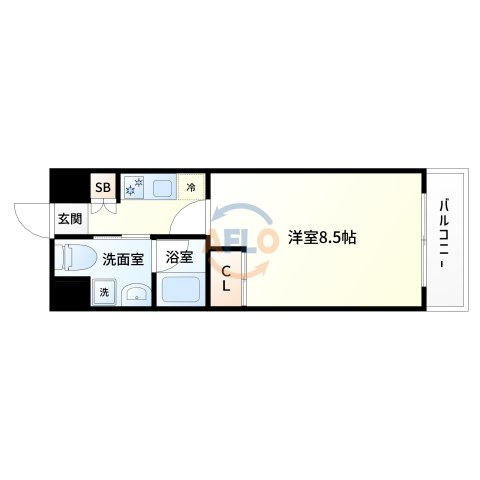 イー・バイ・ユー新大阪の間取り|EbyU新大阪　間取り