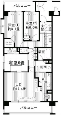 アーバンドルフ甲子園口の間取り