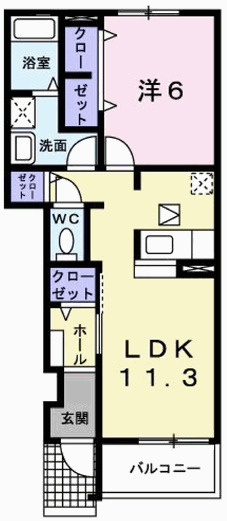 メゾンエレメンツＳの間取り