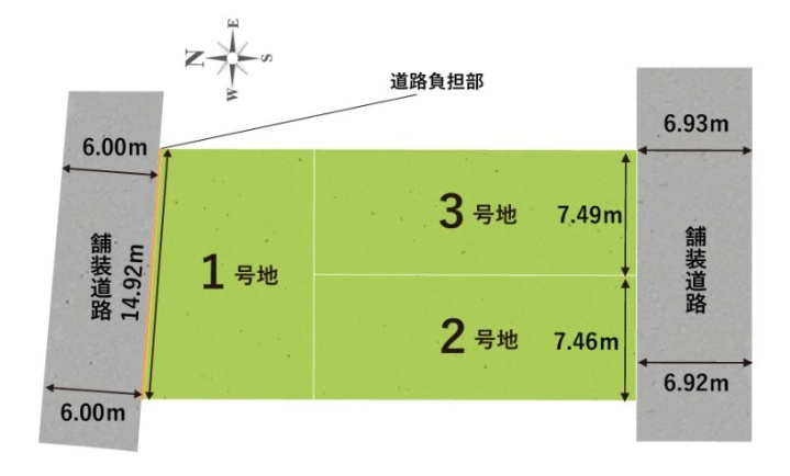 ★宇治市木幡御蔵山　第2期　新築一戸建ての区画図|全３区画