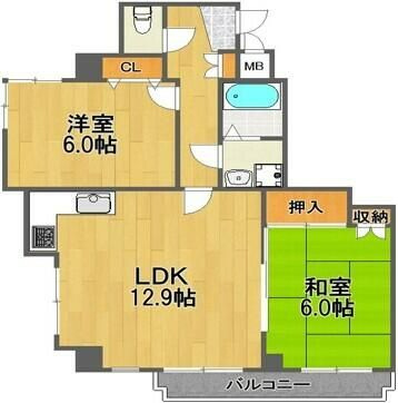 プラーズ追分の間取り