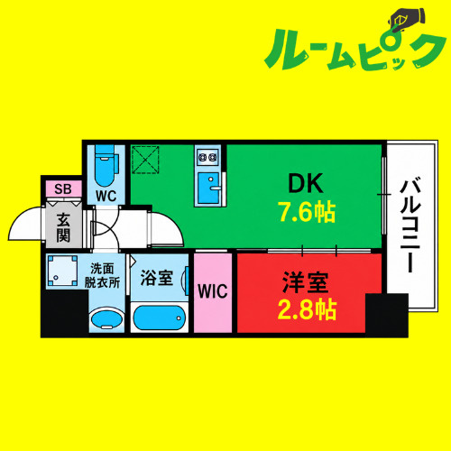 メイクスアート名古屋リニアFRONT　名古屋市賃貸　仲介手数料無料の間取り