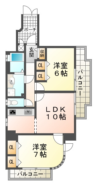 ベル・イルモ塩屋の間取り