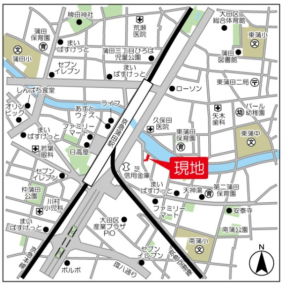 The Aigrette Minami-Kamataの地図