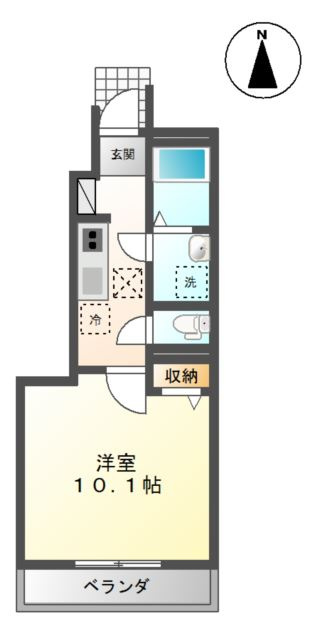 クレシア北斗の間取り