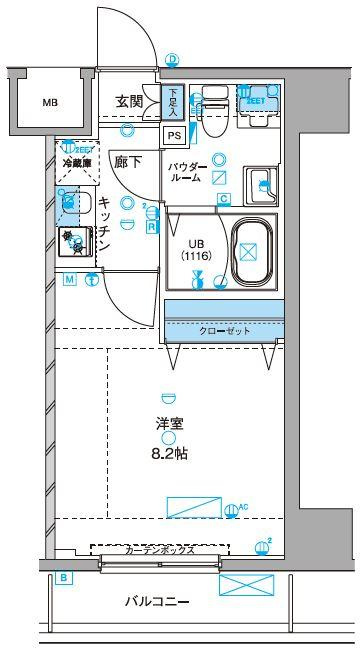 ジェノヴィア浅草Ⅲグリーンヴェールの間取り
