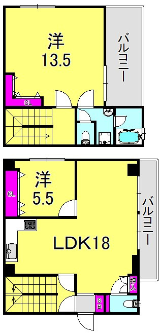 佳山ビルの間取り