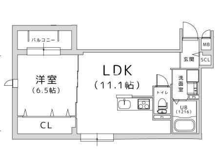 TRICERA COURTの間取り