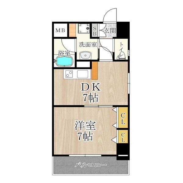 CITY SPIRE難波南の間取り