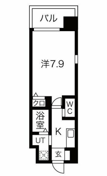リヴィアス難波ルノンの間取り