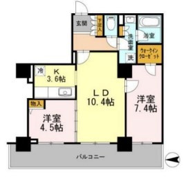 カスタリアタワー長堀橋の間取り