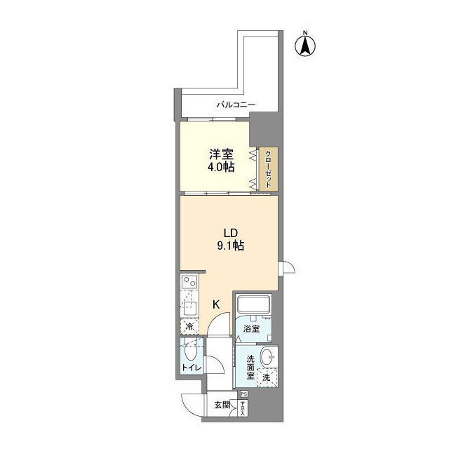 ラクラス堺筋本町の間取り