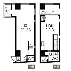 S-CREA御堂筋本町の間取り