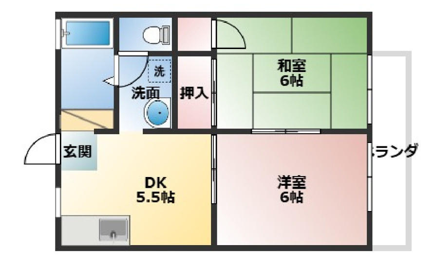 イーストハイツの間取り