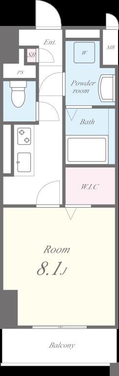 AP L-tage西新の間取り