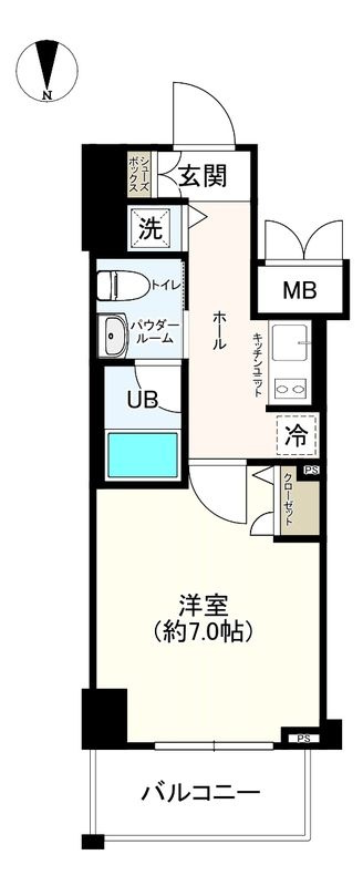 エスライズ東天満の間取り
