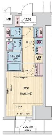 ララプレイス難波シエールの間取り