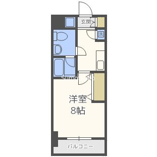 アプリーレ京町堀の間取り