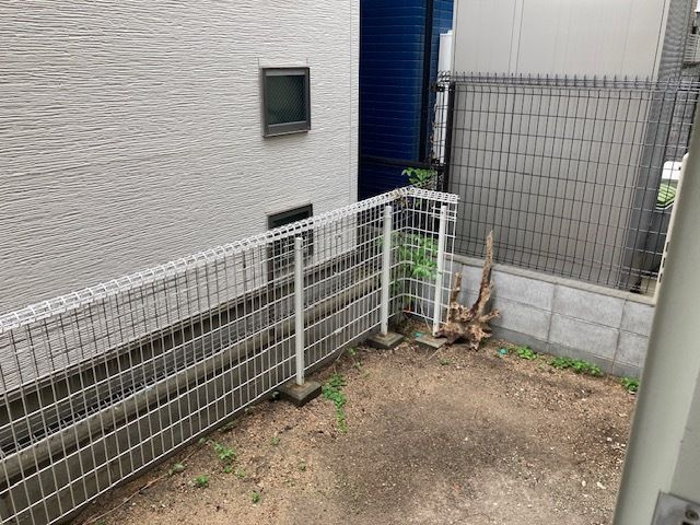 松本戸建の庭