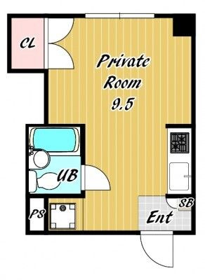 ドミトリー石屋川の間取り